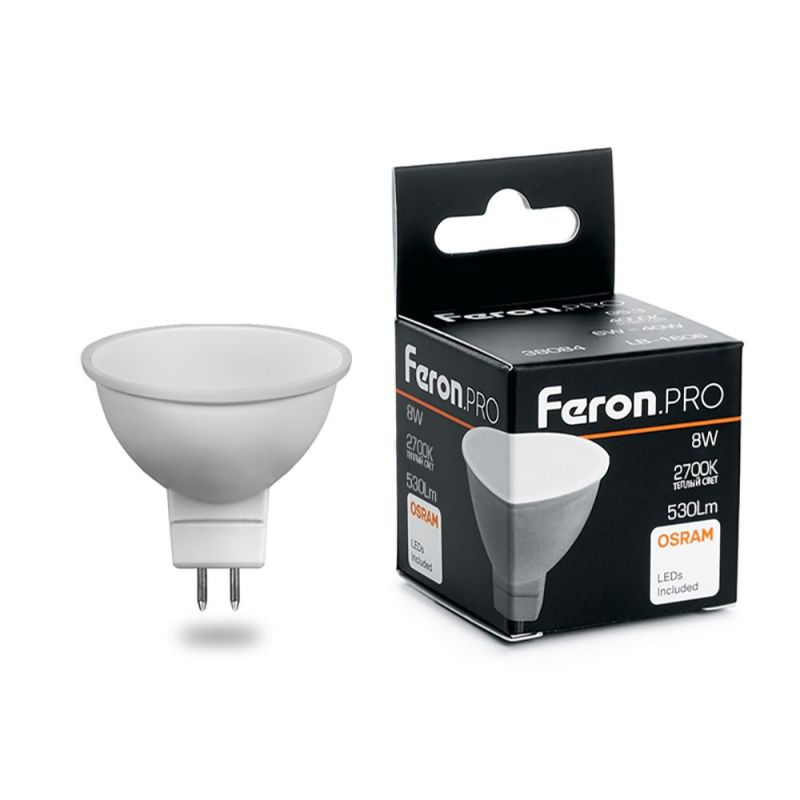 Светодиодная лампа Feron G5.3 8W 2700K 38089