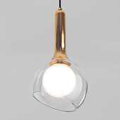 Подвесной светильник со стеклянным плафоном Eurosvet 50188/1 золото
