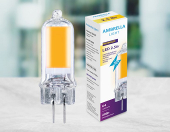 Светодиодная лампа Ambrella G4 2,5W 3000K 204501