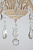 Подвесная люстра Eurosvet Amelia 10054/5 белый с золотом/прозрачный хрусталь Strotskis