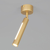 Настенно-потолочный светодиодный светильник Eurosvet 20084/1 LED матовое золото 7W 4690389149689