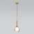 Подвесной светильник со стеклянным плафоном Eurosvet 50188/1 янтарный