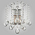 Настенный светильник Eurosvet Ostiniya 3299/2 хром/прозрачный хрусталь Strotskis