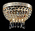 Светильник настенный хрустальный Diamant DIA750-WB01-WG